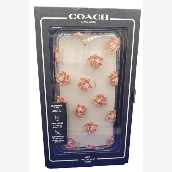 Coach Case for iPhone 11 Pro Max 6.5"- Pink Roses - Picture 2 of 3
